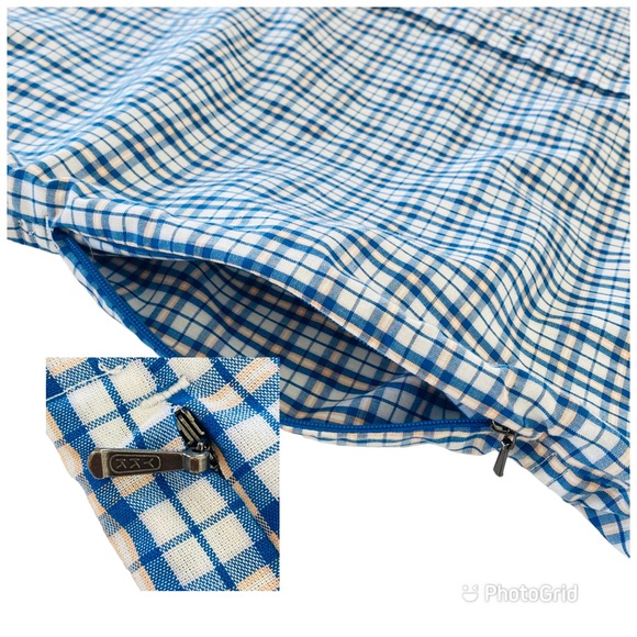 Patagonia Button Up Long Sleeve Shirt Blue Collared Plaid Roll Tab - Womens L - Picture 11 of 14